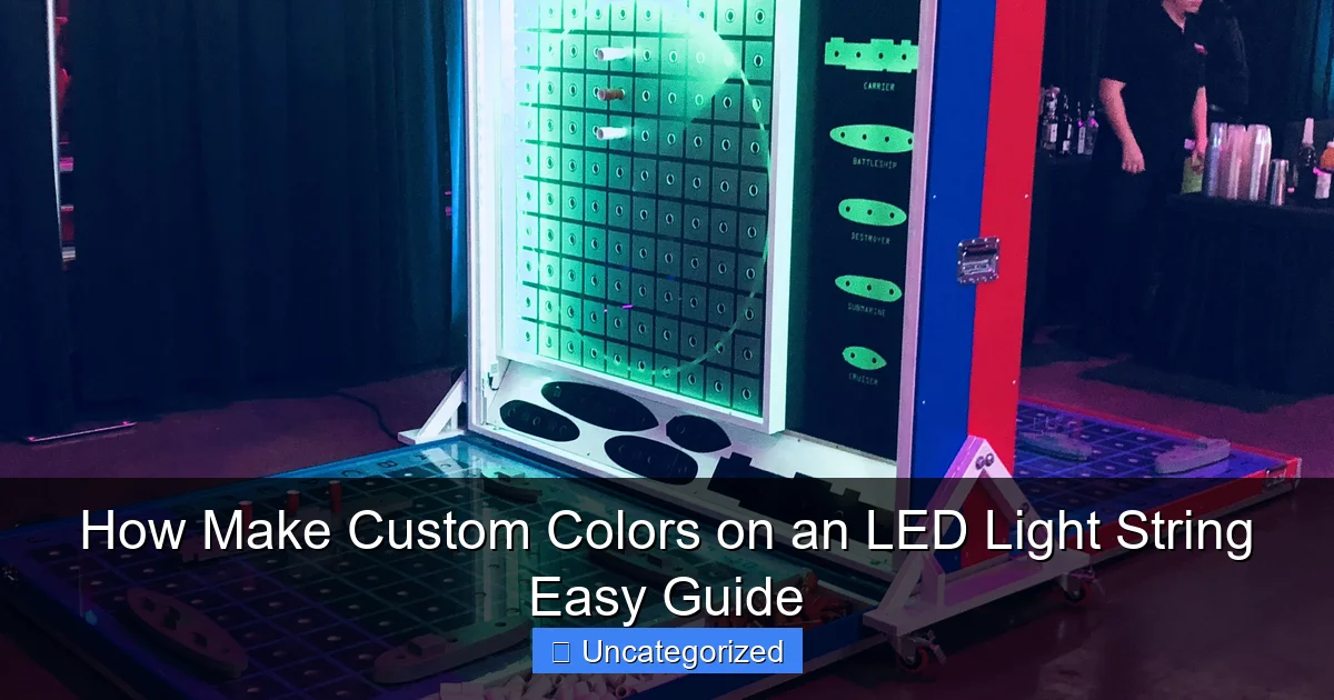 How Make Custom Colors on an LED Light String Easy Guide
