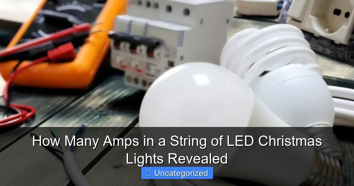 How Many Amps in a String of LED Christmas Lights Revealed