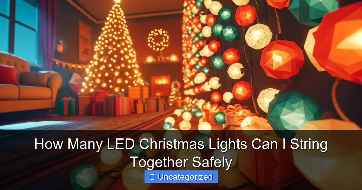 How Many LED Christmas Lights Can I String Together Safely