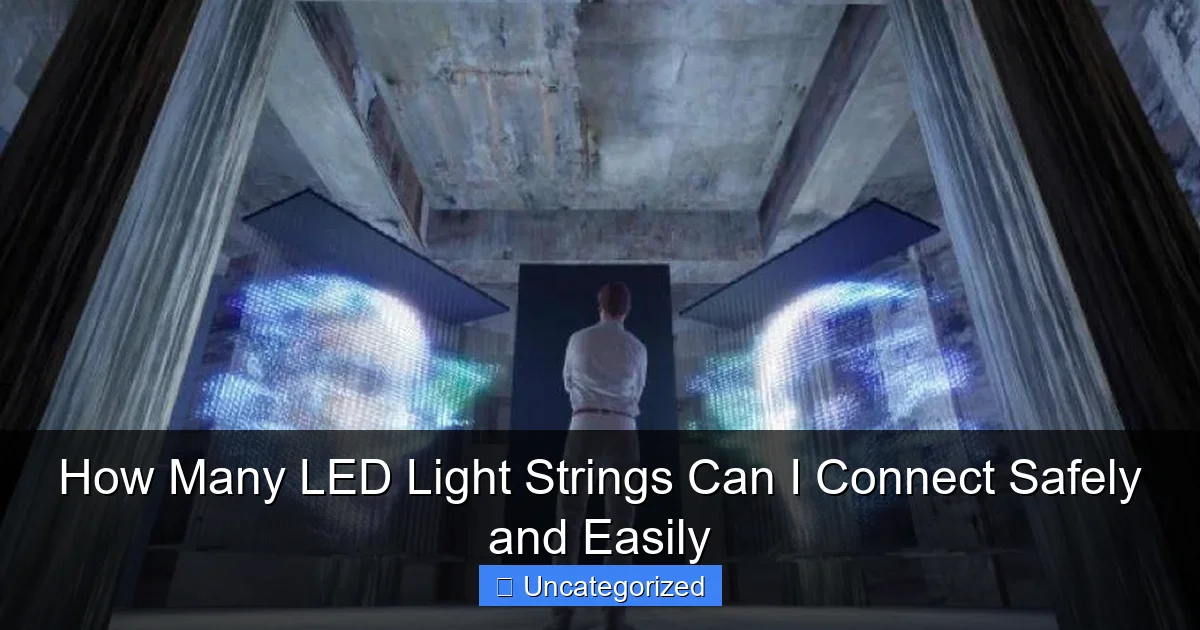 How Many LED Light Strings Can I Connect Safely and Easily