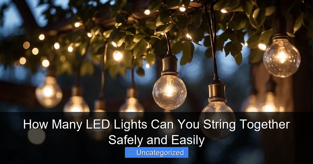 How Many LED Lights Can You String Together Safely and Easily