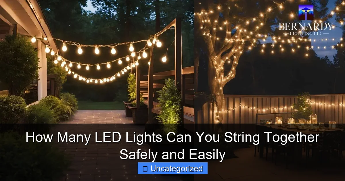 How Many LED Lights Can You String Together Safely and Easily