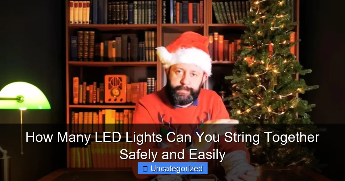 How Many LED Lights Can You String Together Safely and Easily