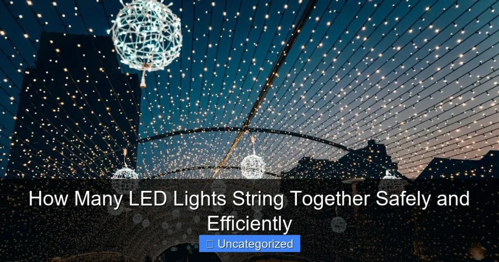 How Many LED Lights String Together Safely and Efficiently