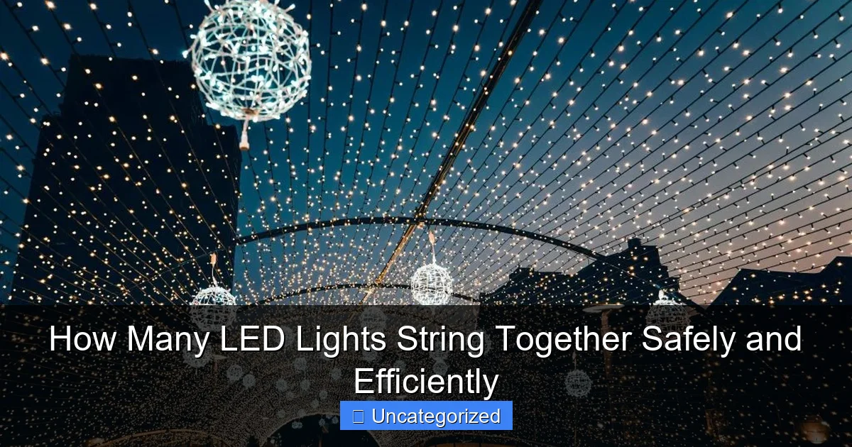 How Many LED Lights String Together Safely and Efficiently