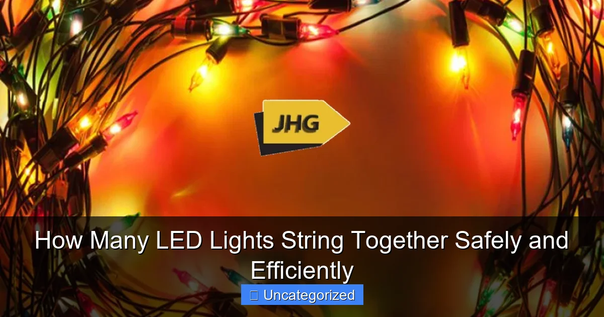 How Many LED Lights String Together Safely and Efficiently