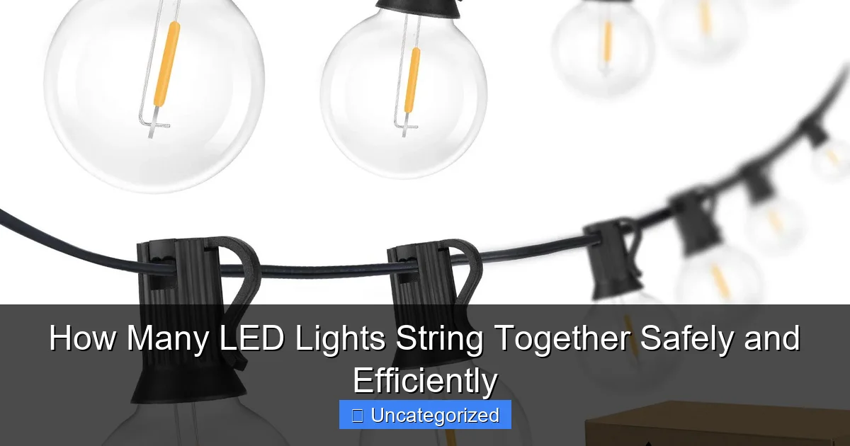 How Many LED Lights String Together Safely and Efficiently