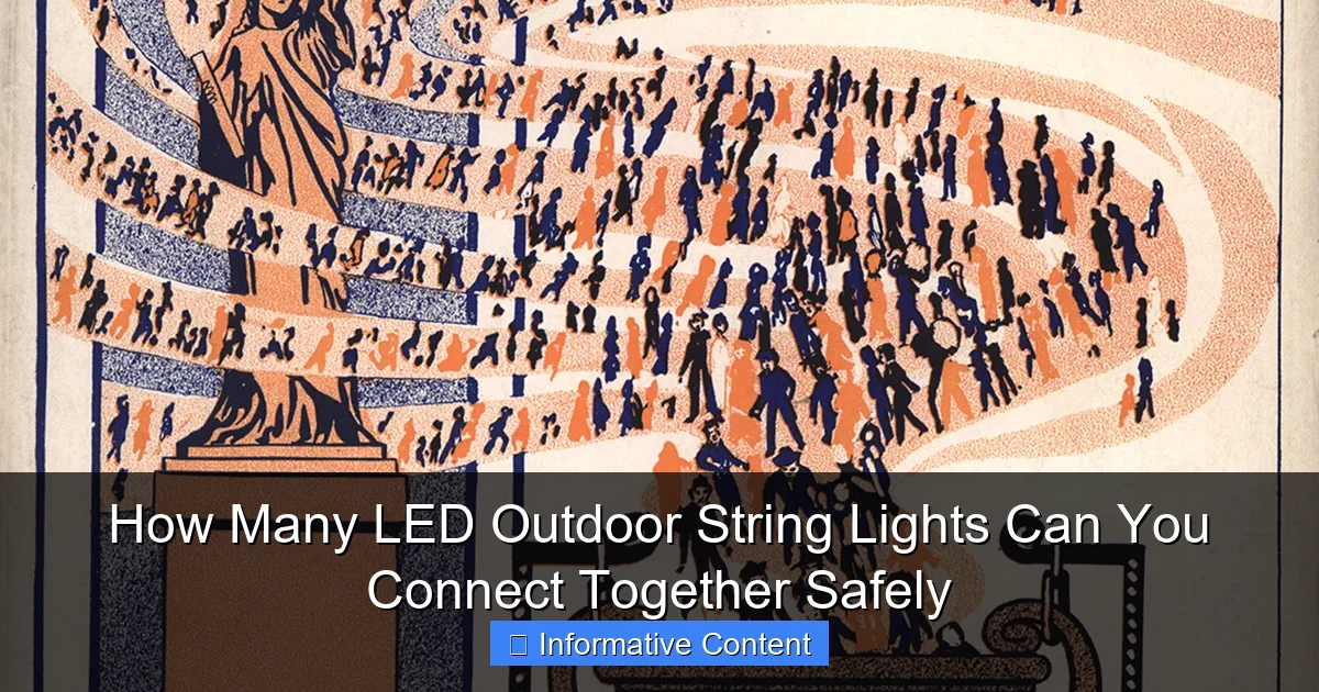 How Many LED Outdoor String Lights Can You Connect Together Safely