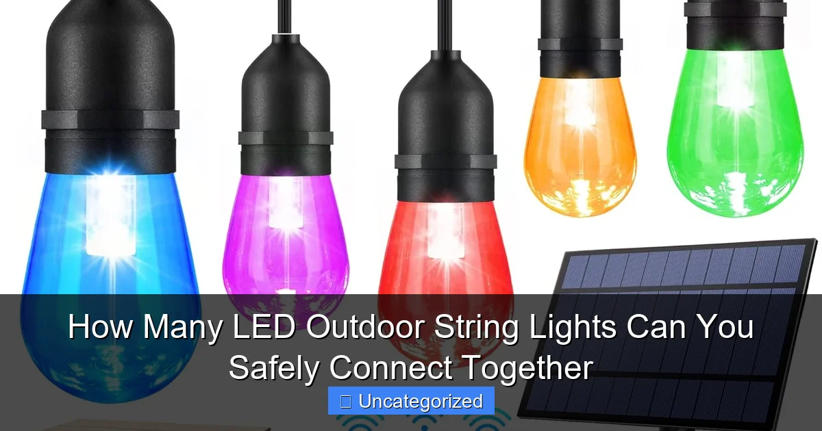 How Many LED Outdoor String Lights Can You Safely Connect Together