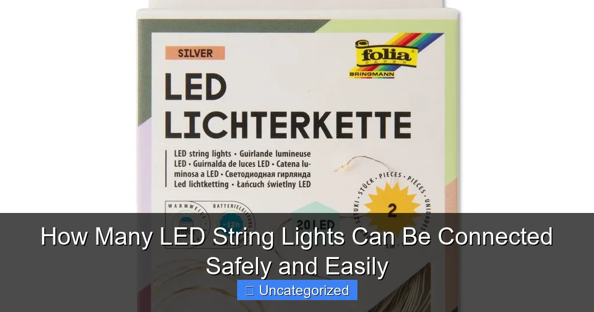 How Many LED String Lights Can Be Connected Safely and Easily