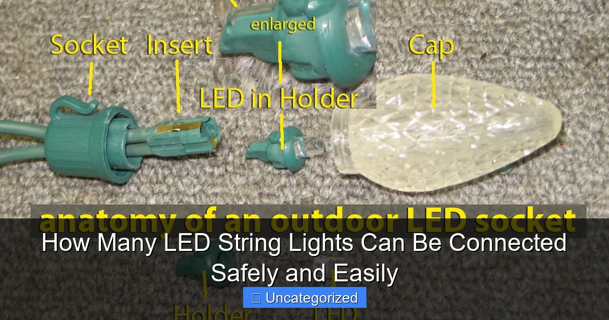 How Many LED String Lights Can Be Connected Safely and Easily