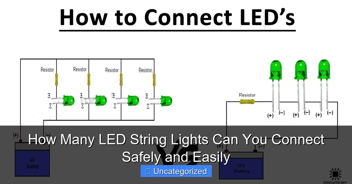 How Many LED String Lights Can You Connect Safely and Easily