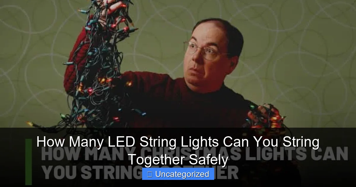 How Many LED String Lights Can You String Together Safely
