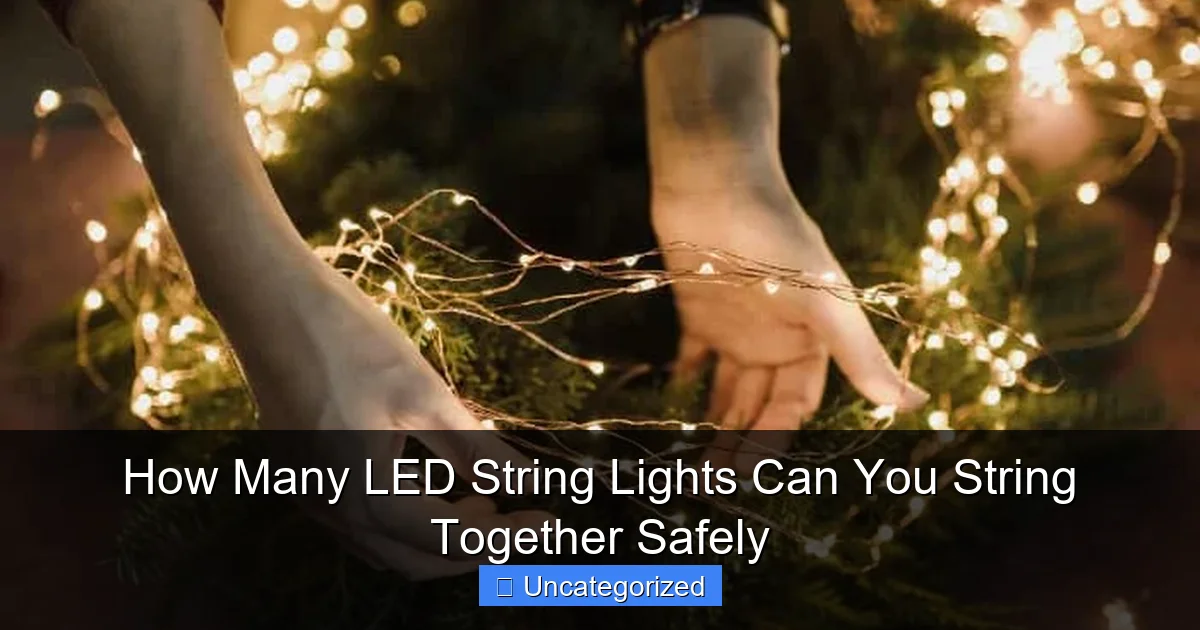 How Many LED String Lights Can You String Together Safely