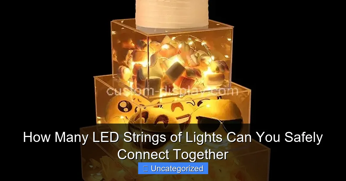 How Many LED Strings of Lights Can You Safely Connect Together