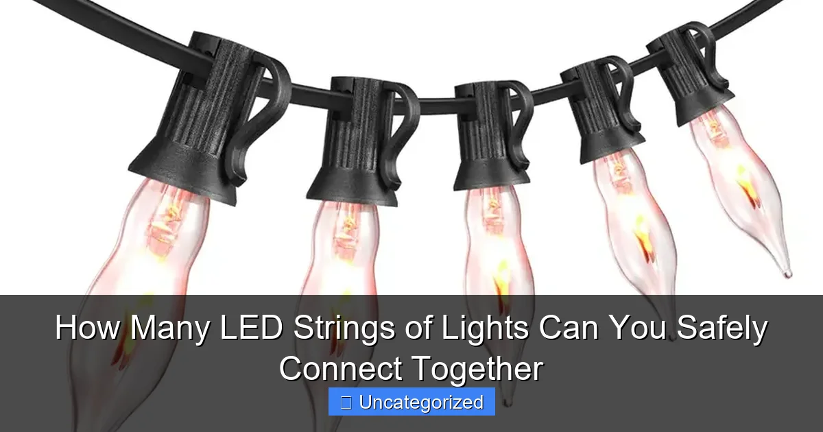 How Many LED Strings of Lights Can You Safely Connect Together