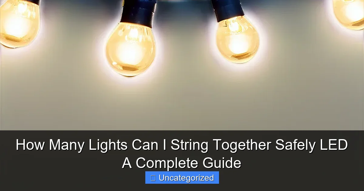 How Many Lights Can I String Together Safely LED A Complete Guide