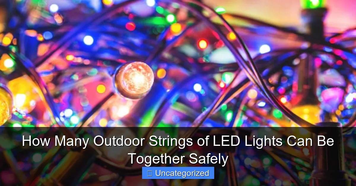 How Many Outdoor Strings of LED Lights Can Be Together Safely