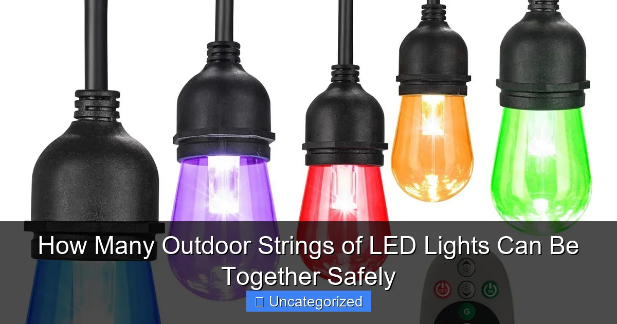 How Many Outdoor Strings of LED Lights Can Be Together Safely