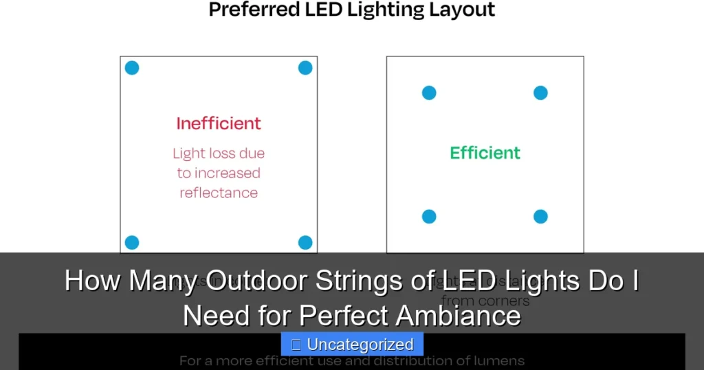 How Many Outdoor Strings of LED Lights Do I Need for Perfect Ambiance