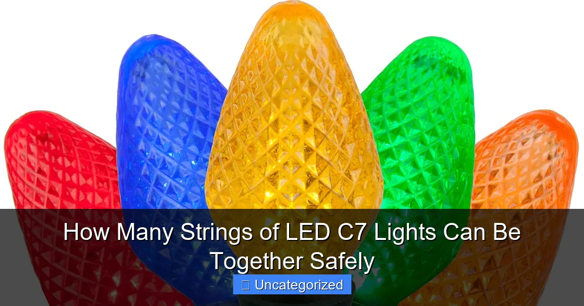 How Many Strings of LED C7 Lights Can Be Together Safely