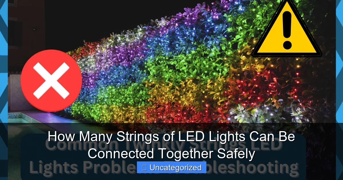 How Many Strings of LED Lights Can Be Connected Together Safely