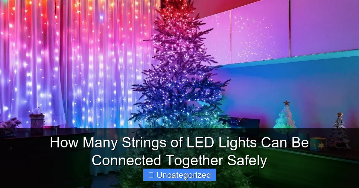 How Many Strings of LED Lights Can Be Connected Together Safely