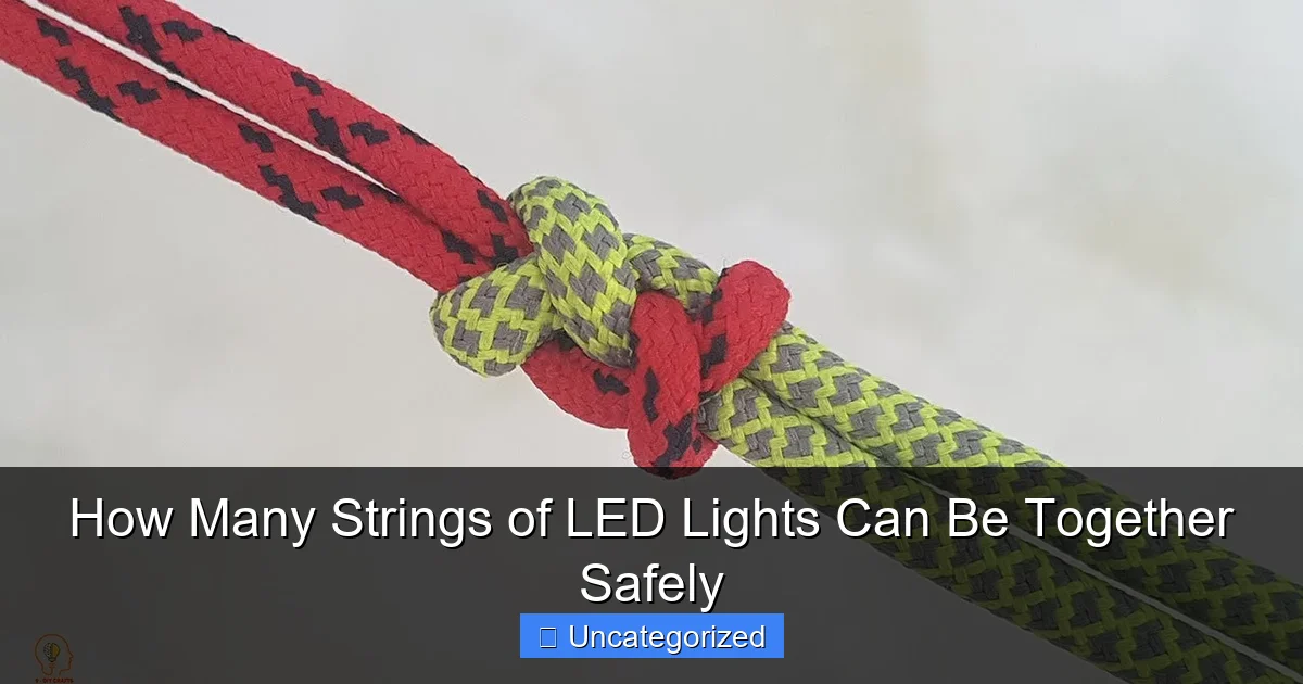 How Many Strings of LED Lights Can Be Together Safely
