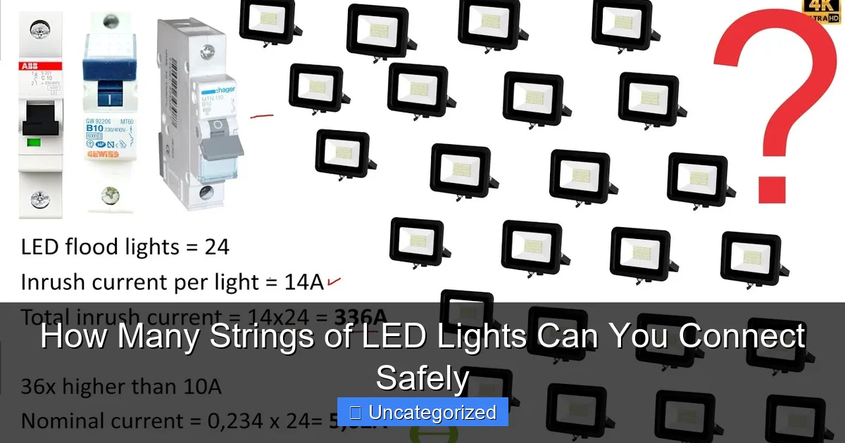 How Many Strings of LED Lights Can You Connect Safely