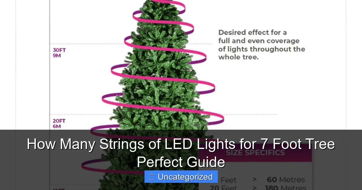 How Many Strings of LED Lights for 7 Foot Tree Perfect Guide