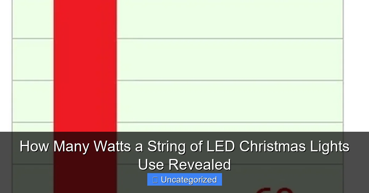 How Many Watts a String of LED Christmas Lights Use Revealed