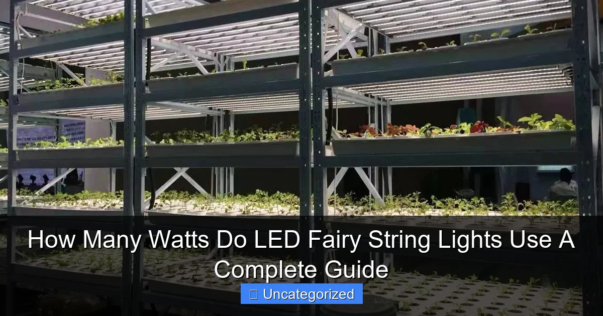 How Many Watts Do LED Fairy String Lights Use A Complete Guide