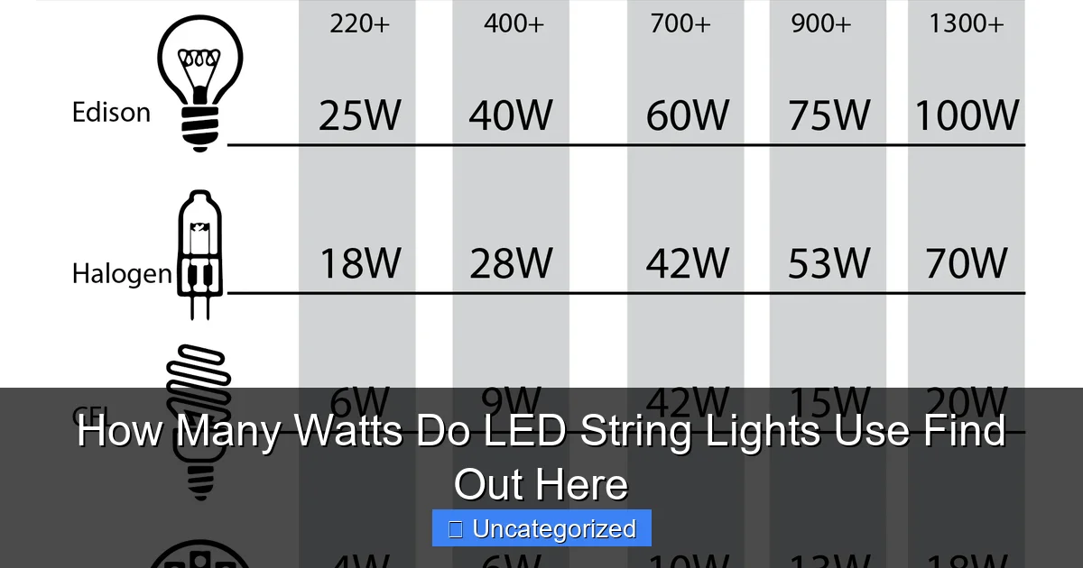 How Many Watts Do LED String Lights Use Find Out Here