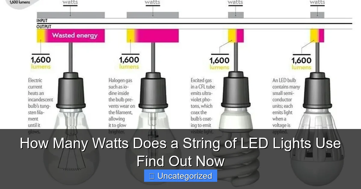 How Many Watts Does a String of LED Lights Use Find Out Now