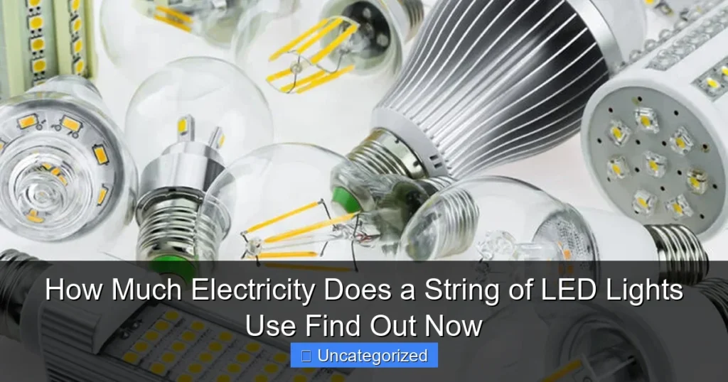 How Much Electricity Does a String of LED Lights Use Find Out Now