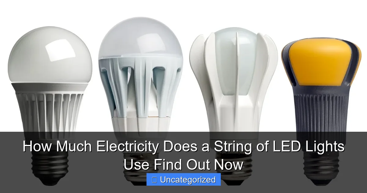 How Much Electricity Does a String of LED Lights Use Find Out Now