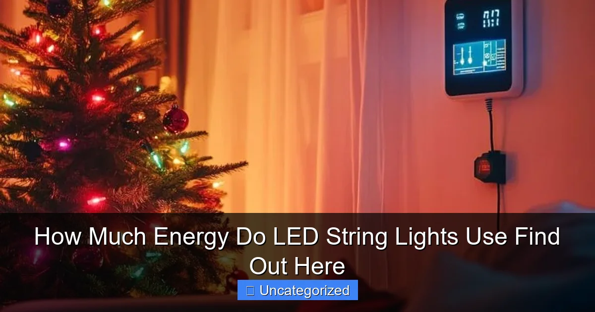 How Much Energy Do LED String Lights Use Find Out Here
