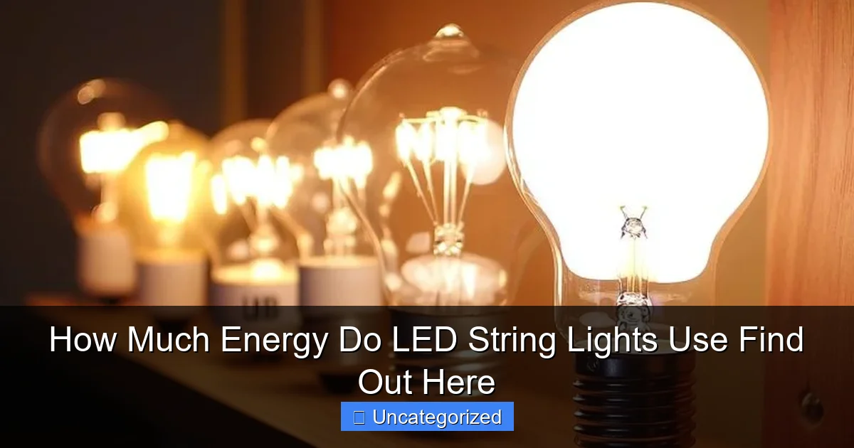 How Much Energy Do LED String Lights Use Find Out Here