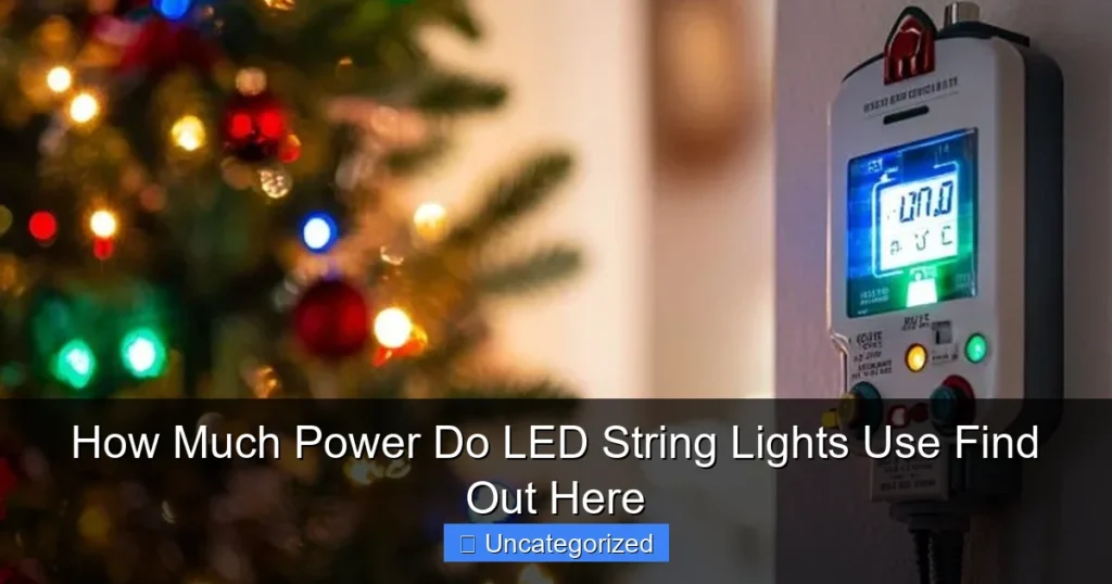 How Much Power Do LED String Lights Use Find Out Here