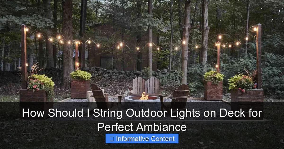 How Should I String Outdoor Lights on Deck for Perfect Ambiance