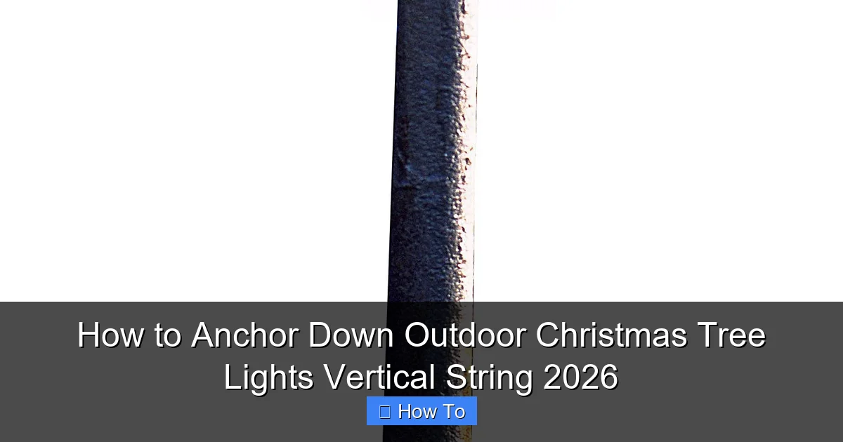 How to Anchor Down Outdoor Christmas Tree Lights Vertical String 2026