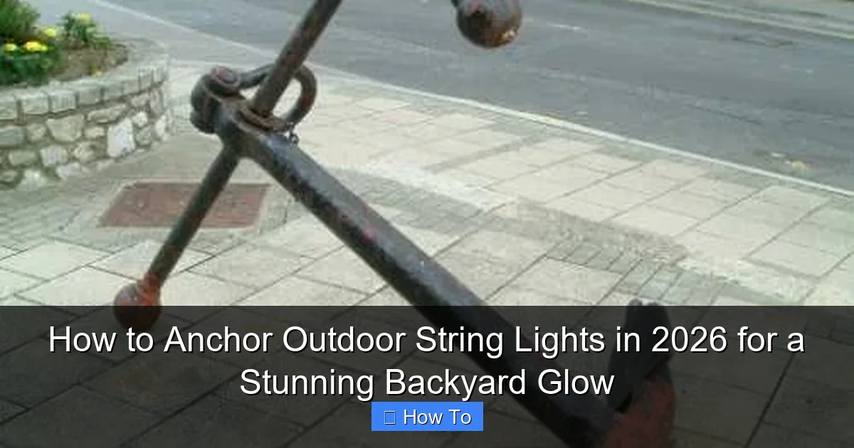 How to Anchor Outdoor String Lights in 2026 for a Stunning Backyard Glow
