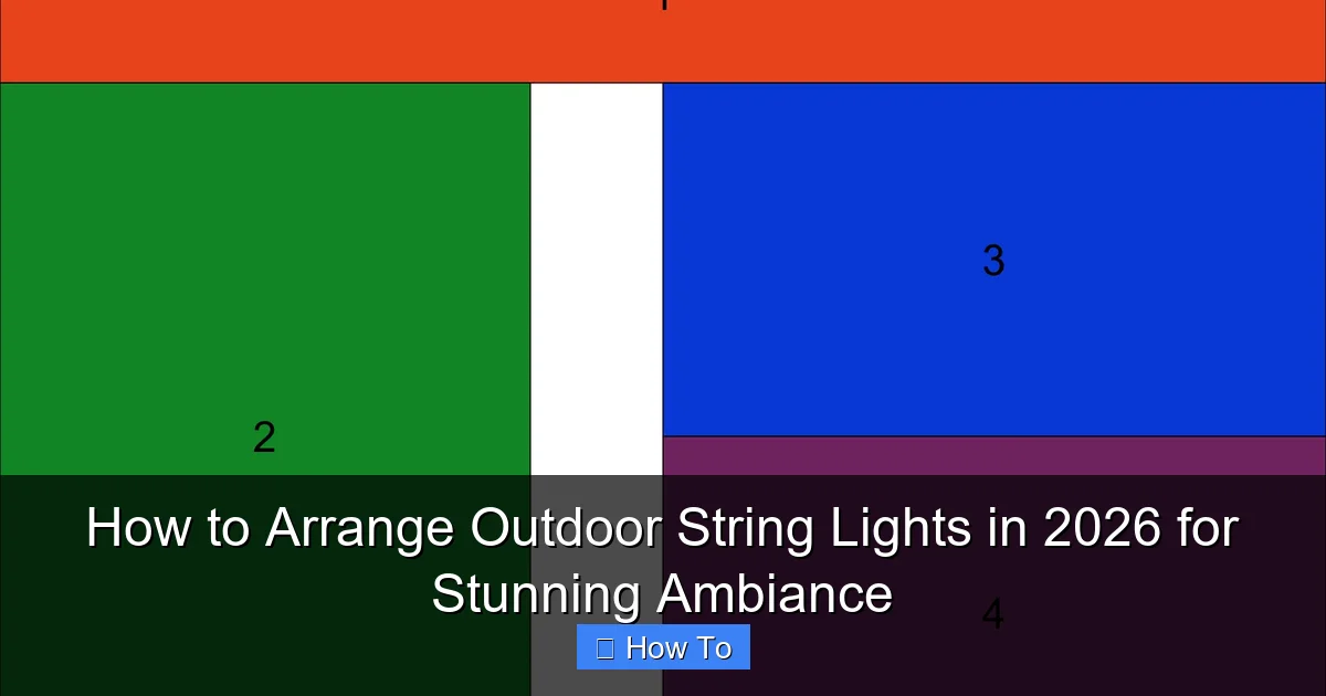 How to Arrange Outdoor String Lights in 2026 for Stunning Ambiance