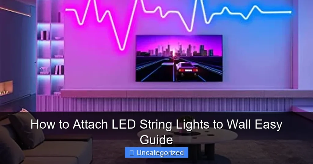 How to Attach LED String Lights to Wall Easy Guide