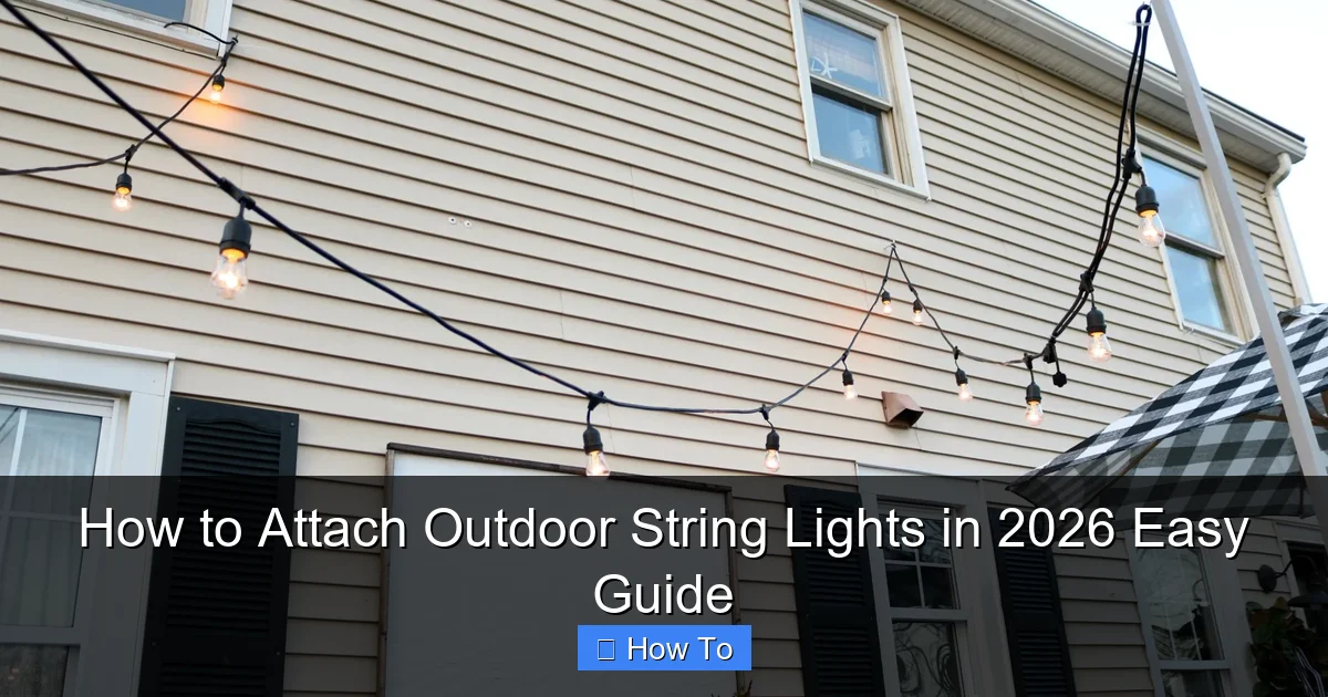How to Attach Outdoor String Lights in 2026 Easy Guide