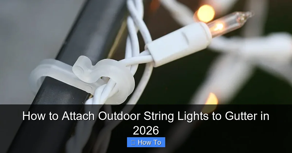 How to Attach Outdoor String Lights to Gutter in 2026