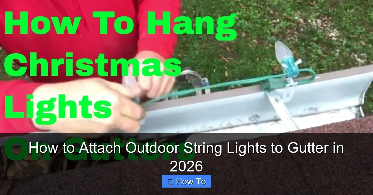 How to Attach Outdoor String Lights to Gutter in 2026