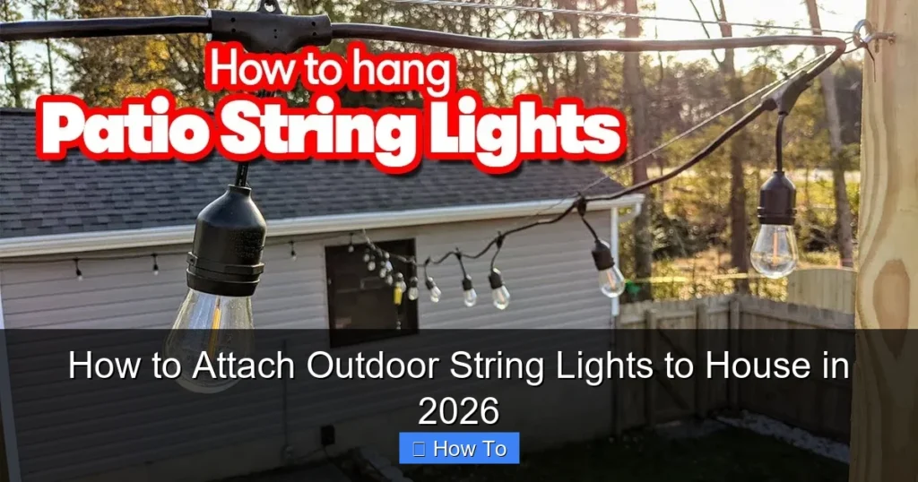 How to Attach Outdoor String Lights to House in 2026