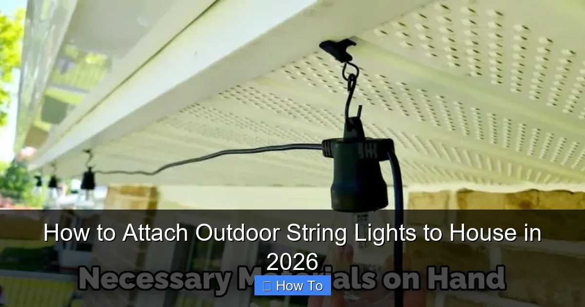How to Attach Outdoor String Lights to House in 2026