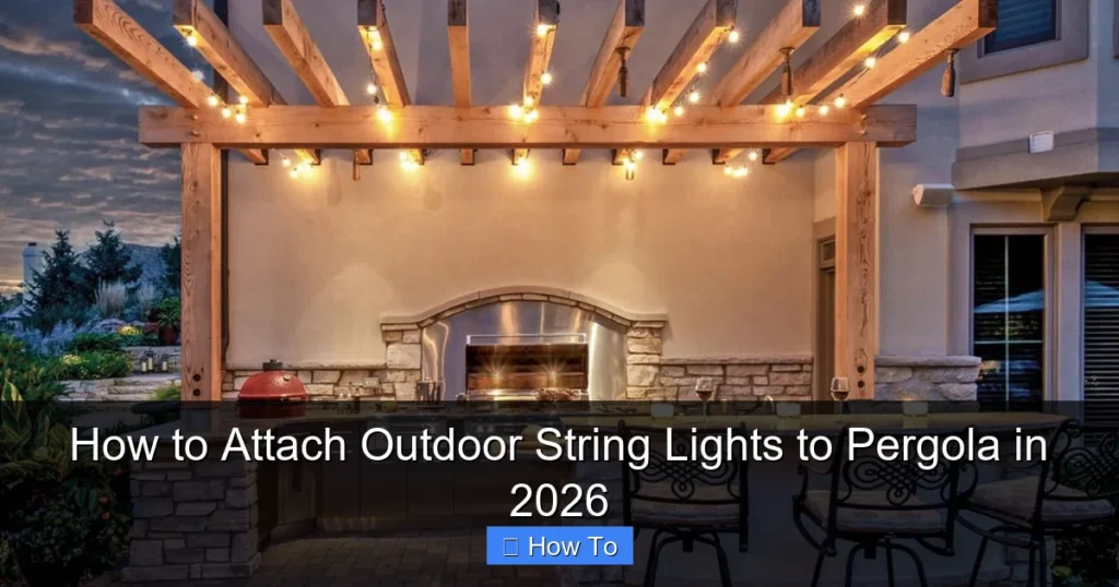 How to Attach Outdoor String Lights to Pergola in 2026